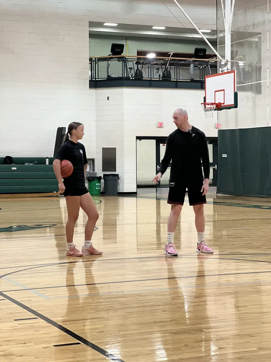 On-court shooting instruction