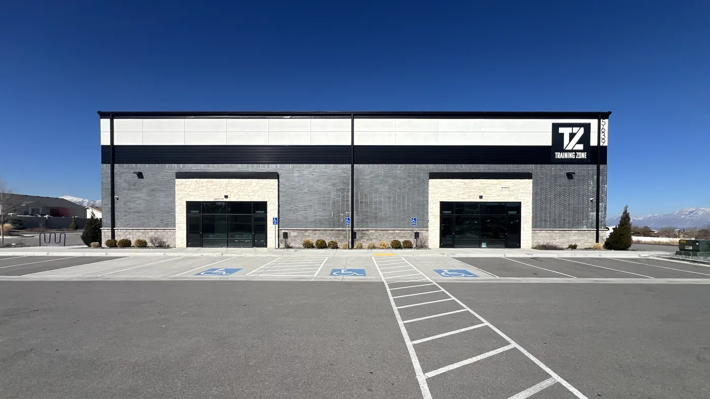 The Training Zone building at 5639 Mirabella Dr in Herriman, Utah